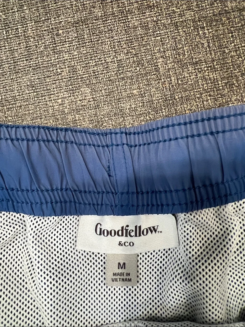 Goodfellow & Co Light Blue Swim Trunks with Contrast Drawstring size medium